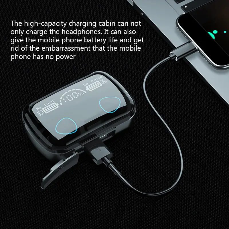 2025 Original Headphones Bluetooth Wireless Earpods Sports Stereo Noise Canceling Earphones Microphone Speaker Gaming Headset