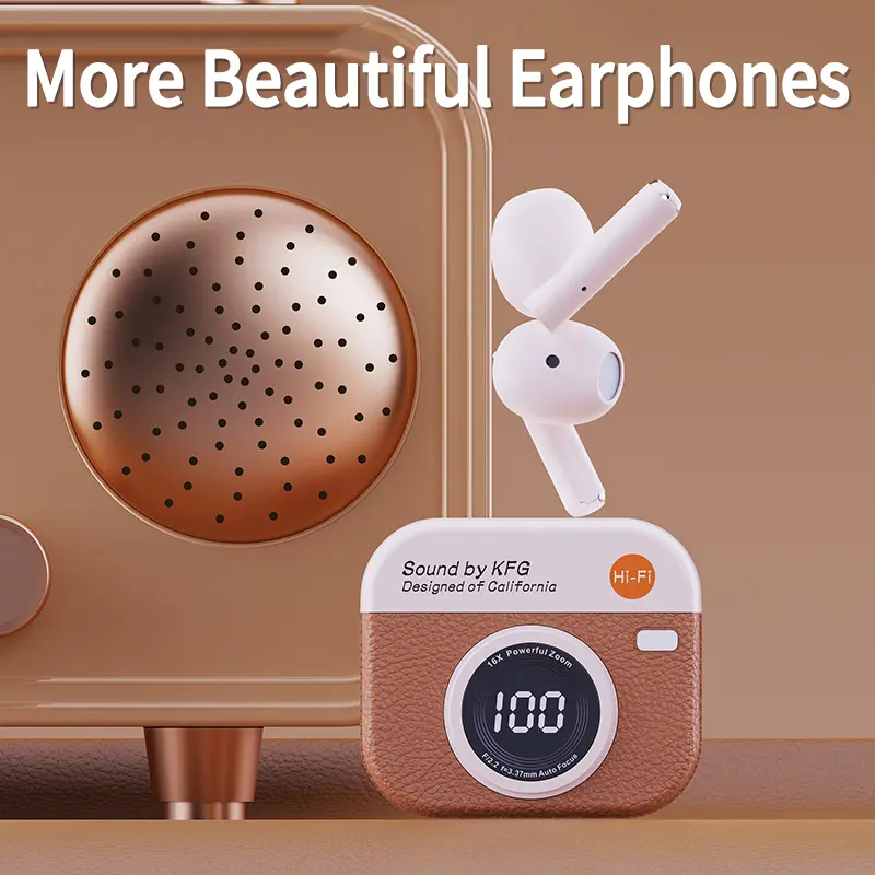 Wireless Bluetooth Earphones Stereo Headphone In-Ear HiFi Earbud Hands Free Headset Waterproof Earpieces Sport Earbuds For Phone