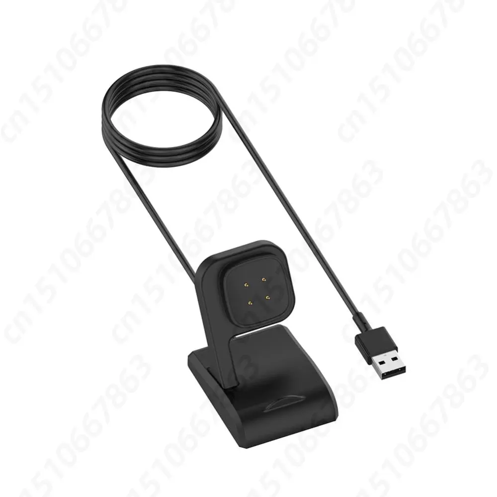 1m Charging Dock Station Fast Charge Vertical Seat Charger Smartwatch Accessories with Chip Protection for Fitbit Versa4 /sense2