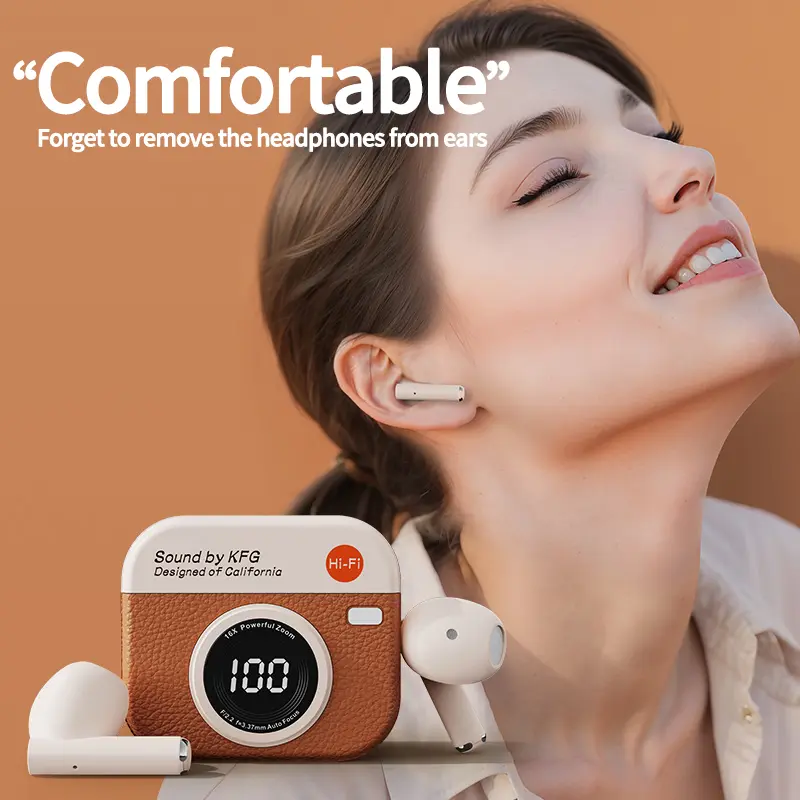 Wireless Bluetooth Earphones Stereo Headphone In-Ear HiFi Earbud Hands Free Headset Waterproof Earpieces Sport Earbuds For Phone