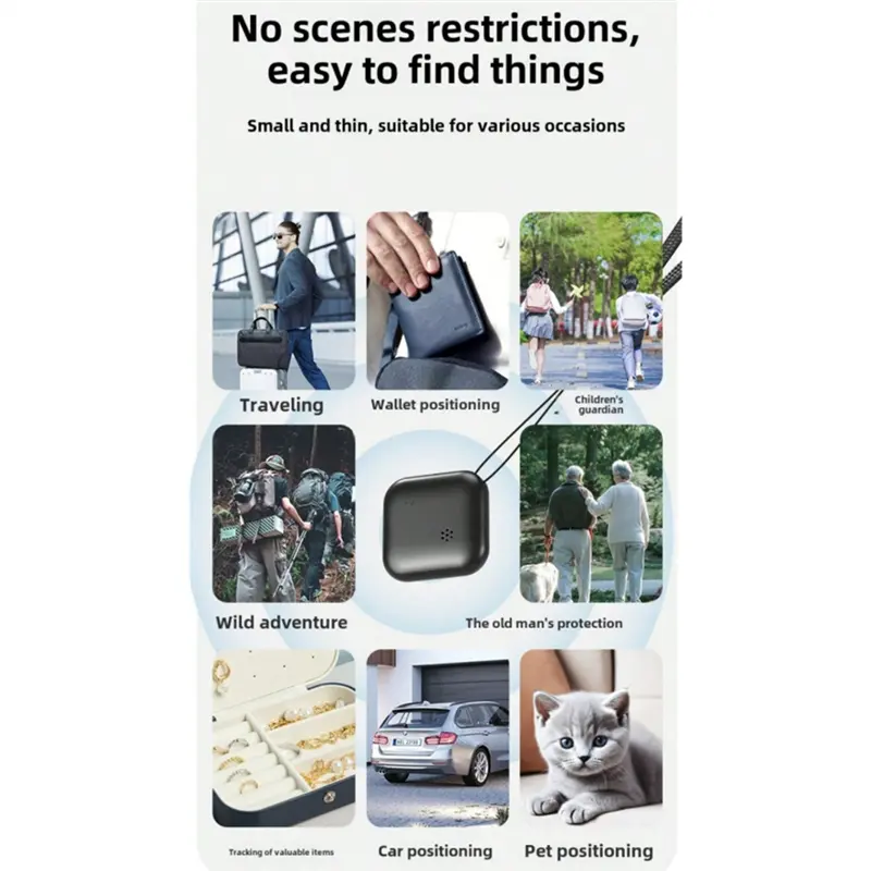 Y45A-Gps Tracker Works With Android Google Global Positioner 4 Pcs Anti-Loss Locator Device For Car Pet Wallet Kids