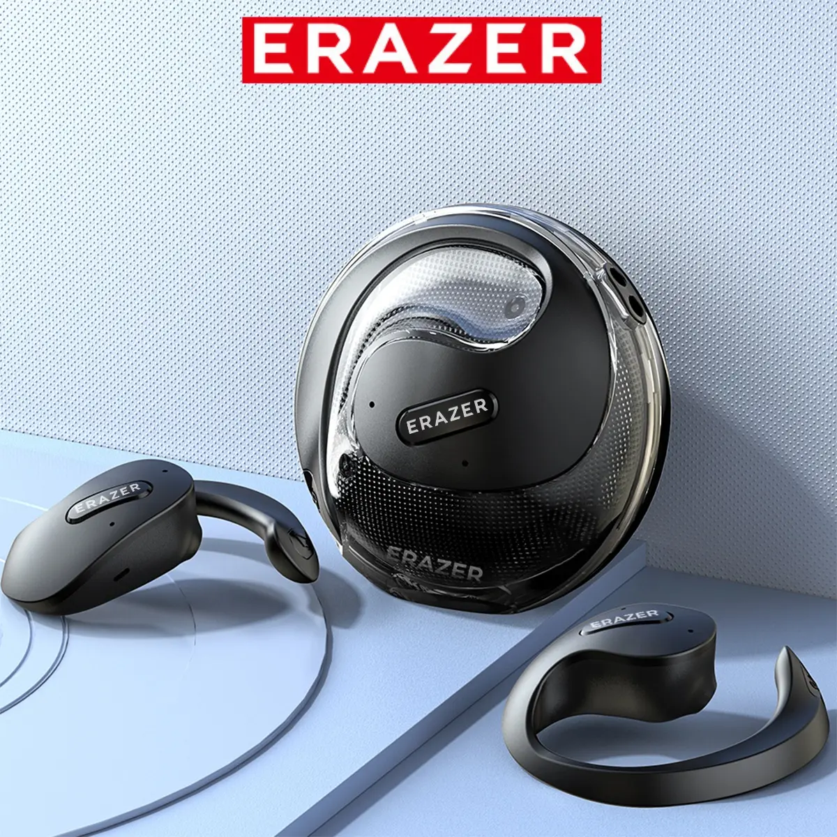 ERAZER X15 pro Bluetooth 5.4 Earphones Sports Wireless Headphones Ear Hook Game Erazer HiFi Earbuds with Mic Headset