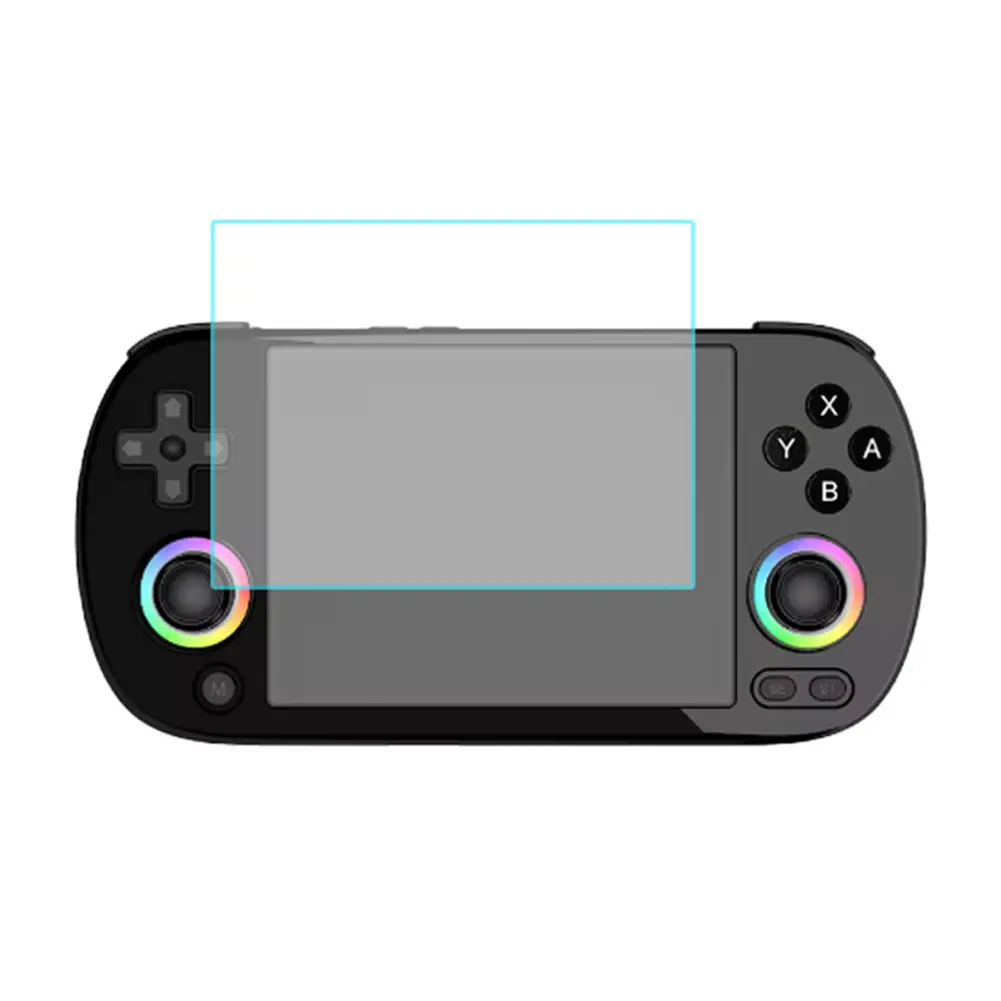 For Anbernic RG40XX H Game Console Screen Protector / EVA Hard Carrying Case 9H Anti-Scrach HD Tempered Glass Protective Film