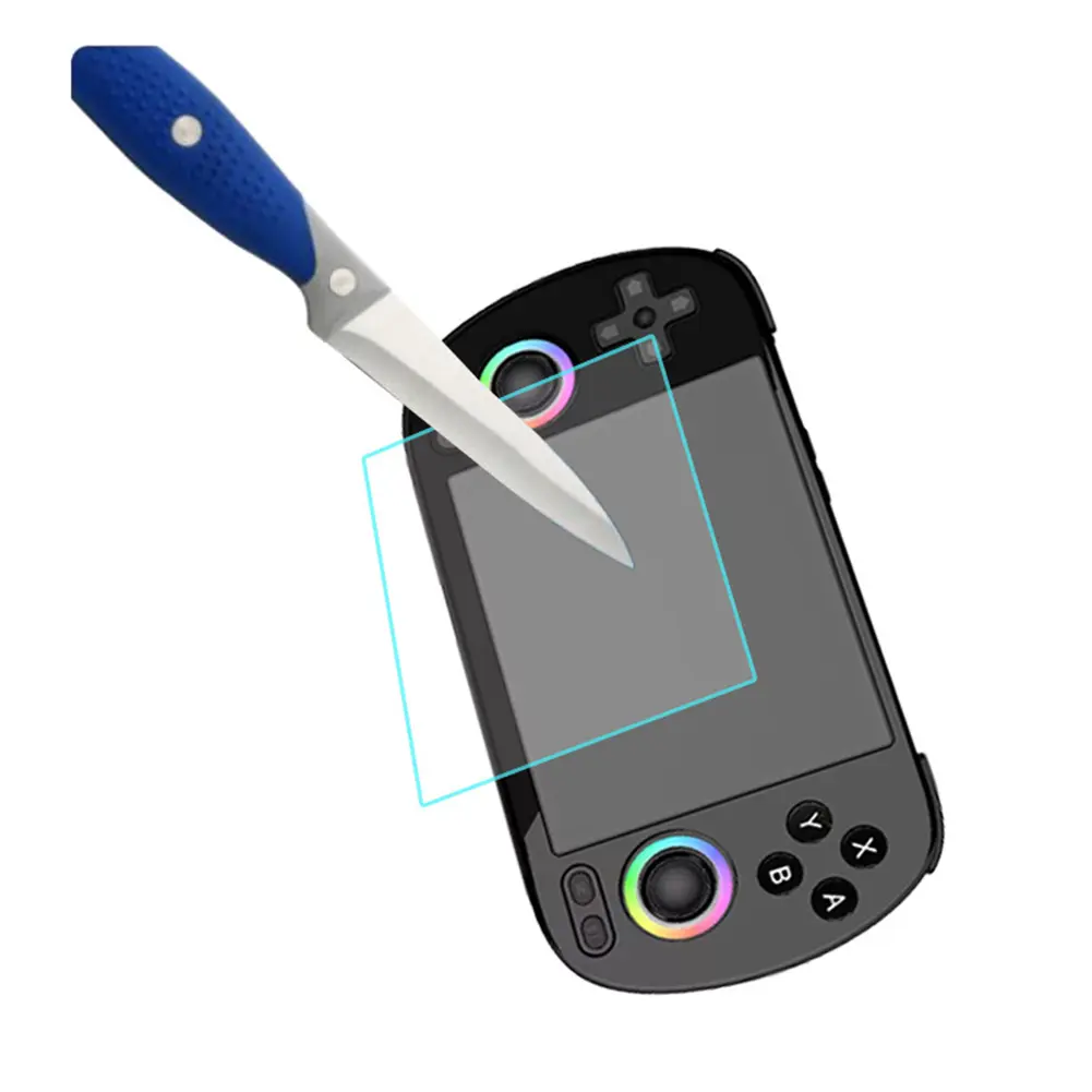 For Anbernic RG40XX H Game Console Screen Protector / EVA Hard Carrying Case 9H Anti-Scrach HD Tempered Glass Protective Film