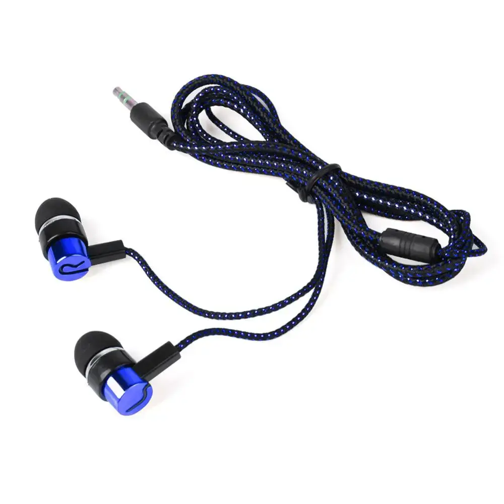 Universal In-Ear Wired Earphone Noise Reduction Stereo Earphones Noodles Style Sport Headset For Samsung Huawei Headphones