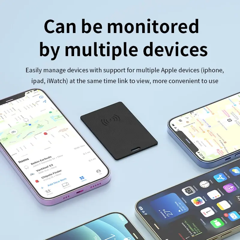 GPS Locator Bluetooth Anti Loss GPS Tracking Card for Find My APP IOS Smart Mini Tag Luggage Key Finder Wallet Phone Tracker