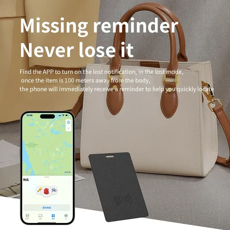 GPS Locator Bluetooth Anti Loss GPS Tracking Card for Find My APP IOS Smart Mini Tag Luggage Key Finder Wallet Phone Tracker