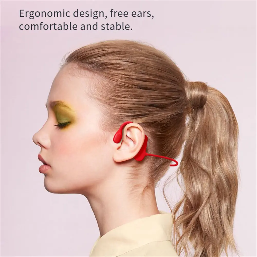 Bluetooth 5.2 Earphones Ear Hook Headphones TWS Wireless Headsets 360 Bend Arbitrarily Noise Reduction Earbuds for Xiaomi