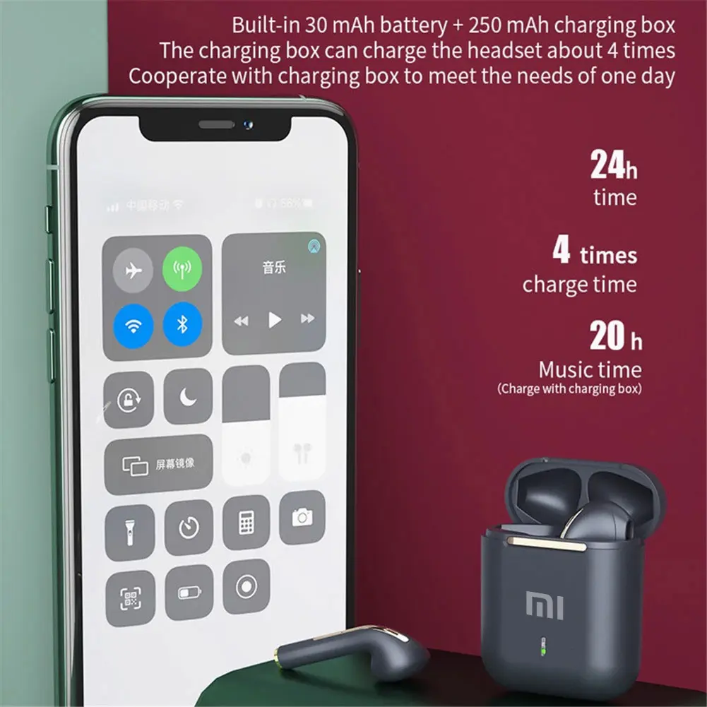 XIAOMI  Wireless Bluetooth Headphones  In Ear Stereo Sports Earphone Ture Wireless Bluetooth Headset With Mic