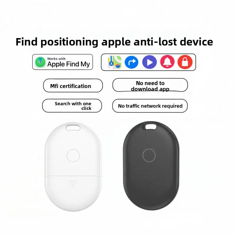 Mini Smart Cat Tracker with Global GPS, Anti-Lost Key Locator, Wallet, Alarm, Find My (iOS Only), e