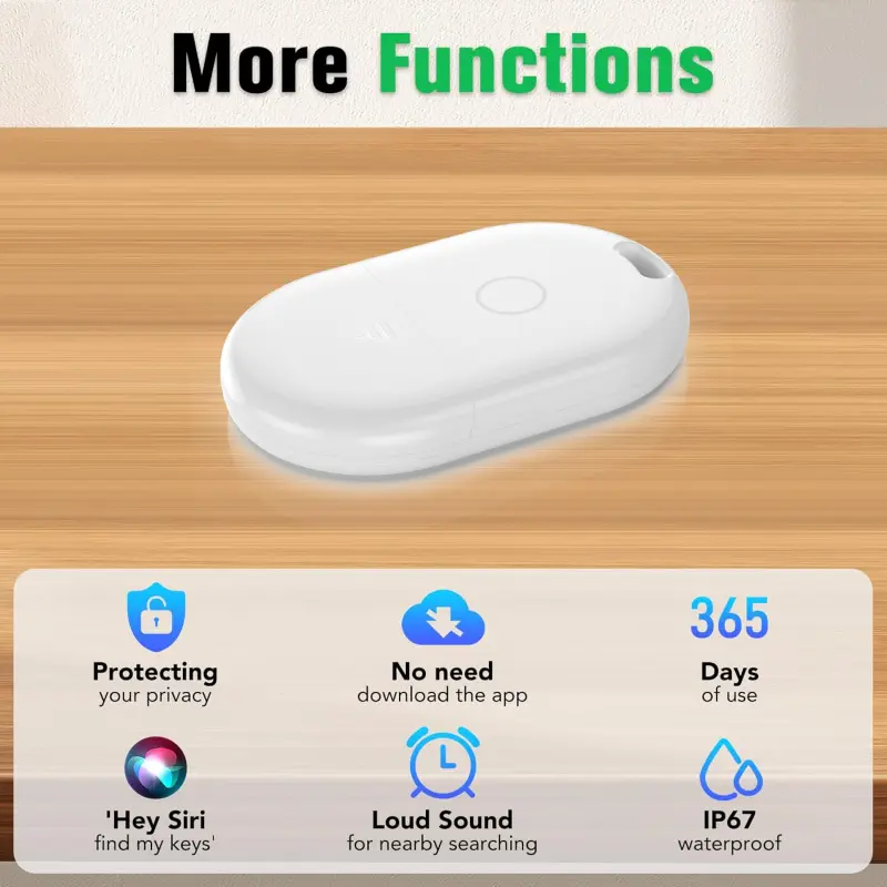 Mini Smart Cat Tracker with Global GPS, Anti-Lost Key Locator, Wallet, Alarm, Find My (iOS Only), e