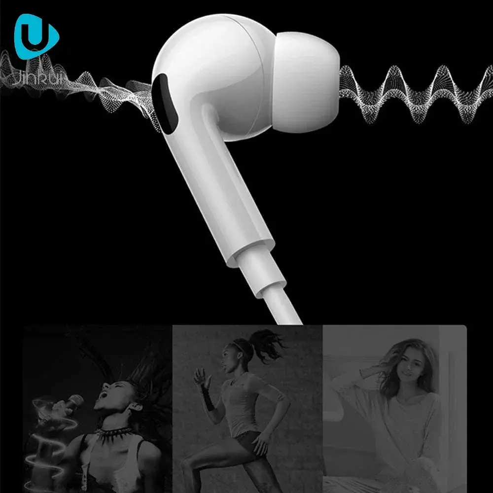 Third generation In Ear Earphone for iPhone 14 13 12 11 8 P Stereo Sound Wired Earbud Wire Control Bluetooth-compatible Headset