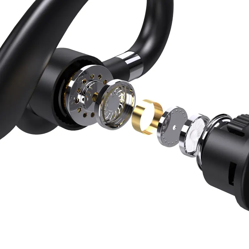 YYK520 2nd Wireless Bluetooth 5.1 Earphones Ear-Hook Style Business Office Headphones for Car Driving Sports Running Gym