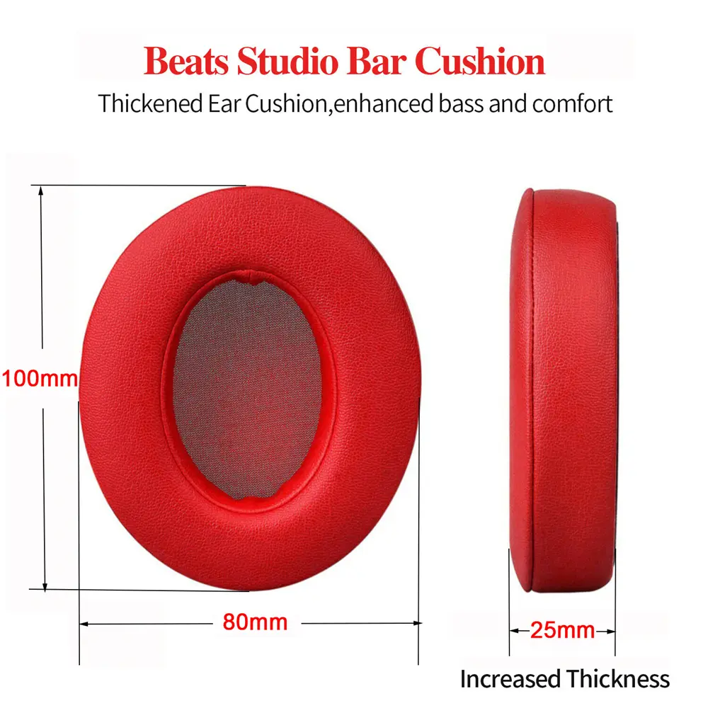 1 Pair Replacement Ear Pads Earmuffs Ultra-soft Sponge Cushion For Beats Studio 2 3 Wired Wireless Headphone Accessories