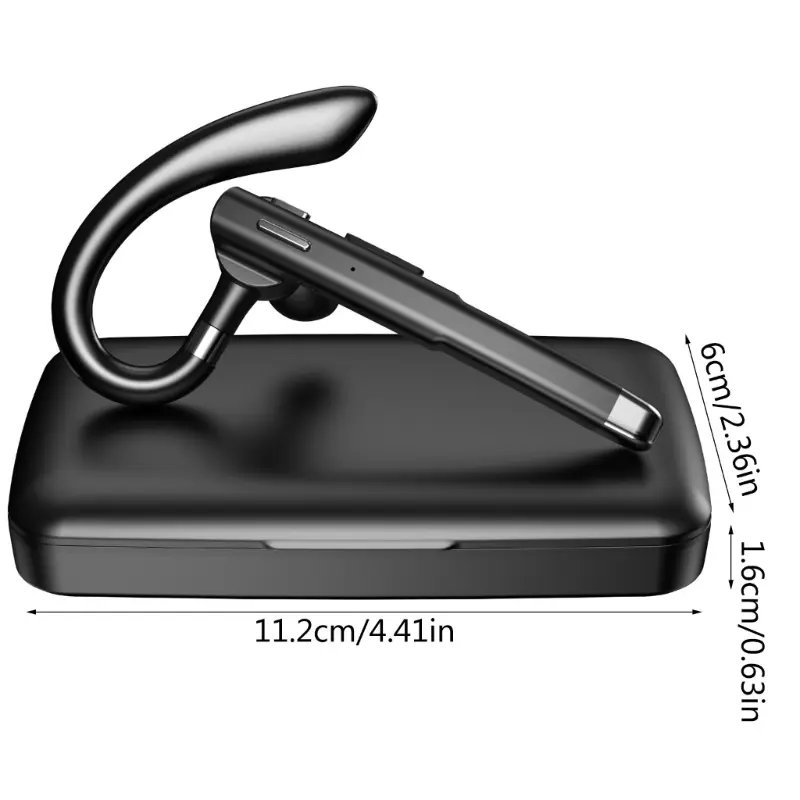 YYK520 2nd Wireless Bluetooth 5.1 Earphones Ear-Hook Style Business Office Headphones for Car Driving Sports Running Gym