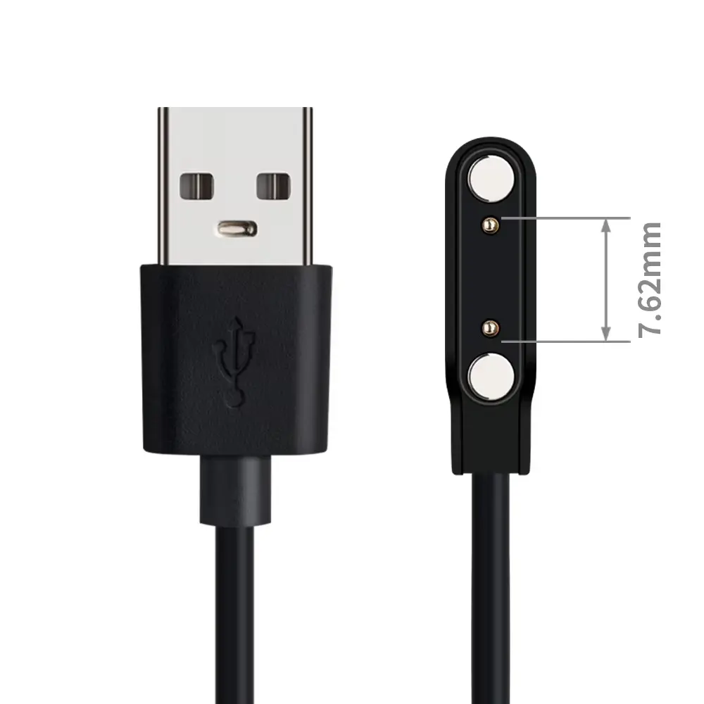 2 pins 4pins Smartwatch Dock Charger Adapter USB Charging Cable Cord for Adult/Kids Smart Watch Power Charge Wire Accessories
