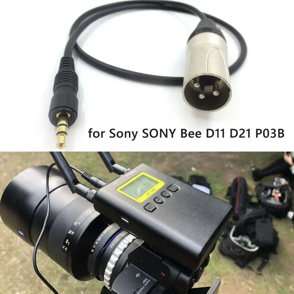 3.5mm Audio Plug XLR 3 Pin for Sony UWP D11 D21 P03B Sound Recording Equipment Recording Wireless Microphone Accessories