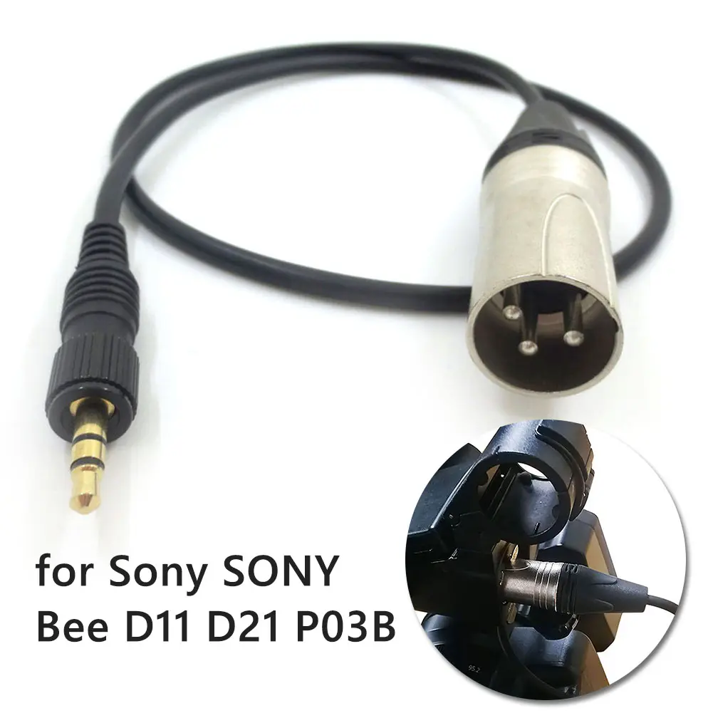 3.5mm Audio Plug XLR 3 Pin for Sony UWP D11 D21 P03B Sound Recording Equipment Recording Wireless Microphone Accessories