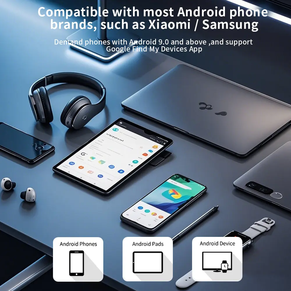 For Google Smart GPS Tracker Work With Android Find My Bluetooth Locator Keys Elderly Pet Finder for Samsung XIAOMI Phones