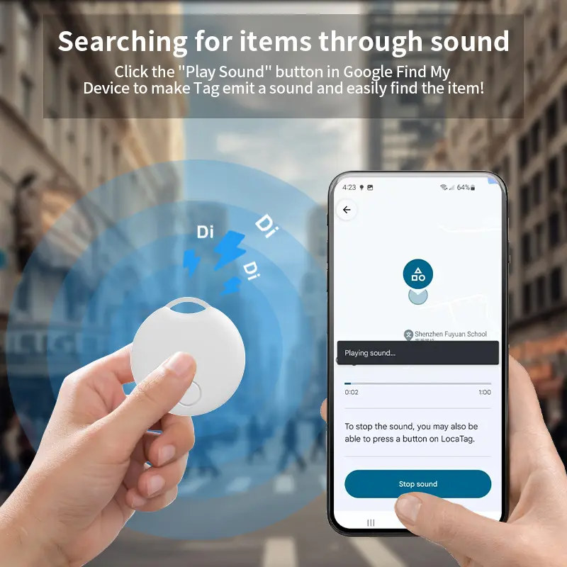 For Google Smart GPS Tracker Work With Android Find My Bluetooth Locator Keys Elderly Pet Finder for Samsung XIAOMI Phones