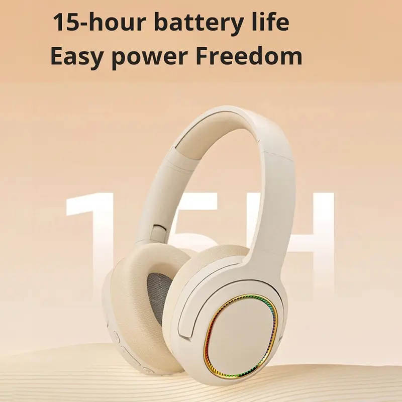 2025 New Wireless Headphones Over-ear Foldable Bluetooth Headset HIFI Stereo Noise Reduction Gaming Earbuds With Microphone