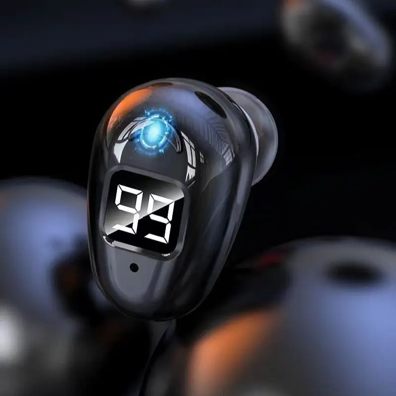 TWS Bluetooth-compatible Earphone Mini in Ear Sport With Mic Handsfree Digital  Headset Earbuds for All Phone For Samsung Huawei
