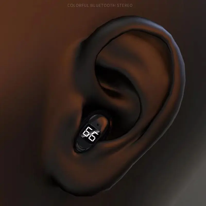 TWS Bluetooth-compatible Earphone Mini in Ear Sport With Mic Handsfree Digital  Headset Earbuds for All Phone For Samsung Huawei