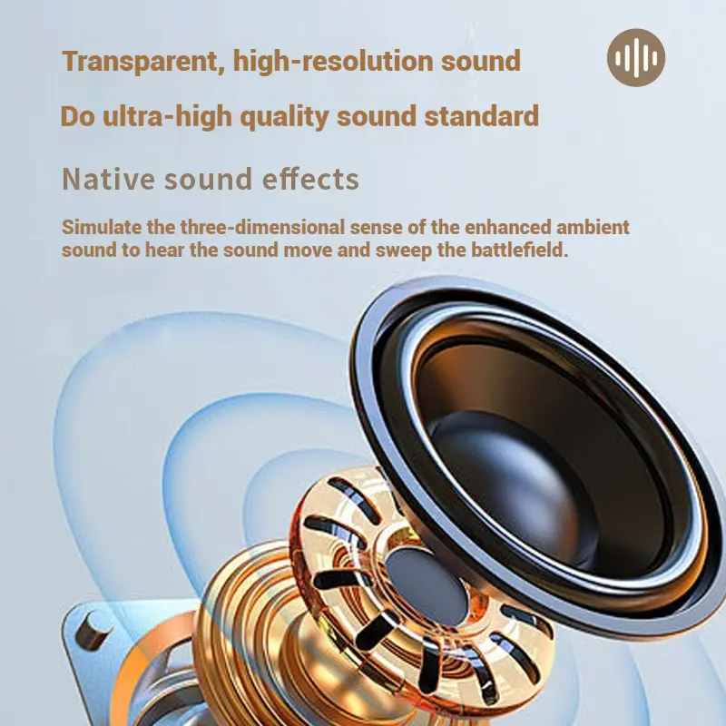 360° Stereo Surround Sound Wireless Bluetooth Headsets Foldable Headphone Sport Gaming Earphones Noise Reduction Headsets HD mic