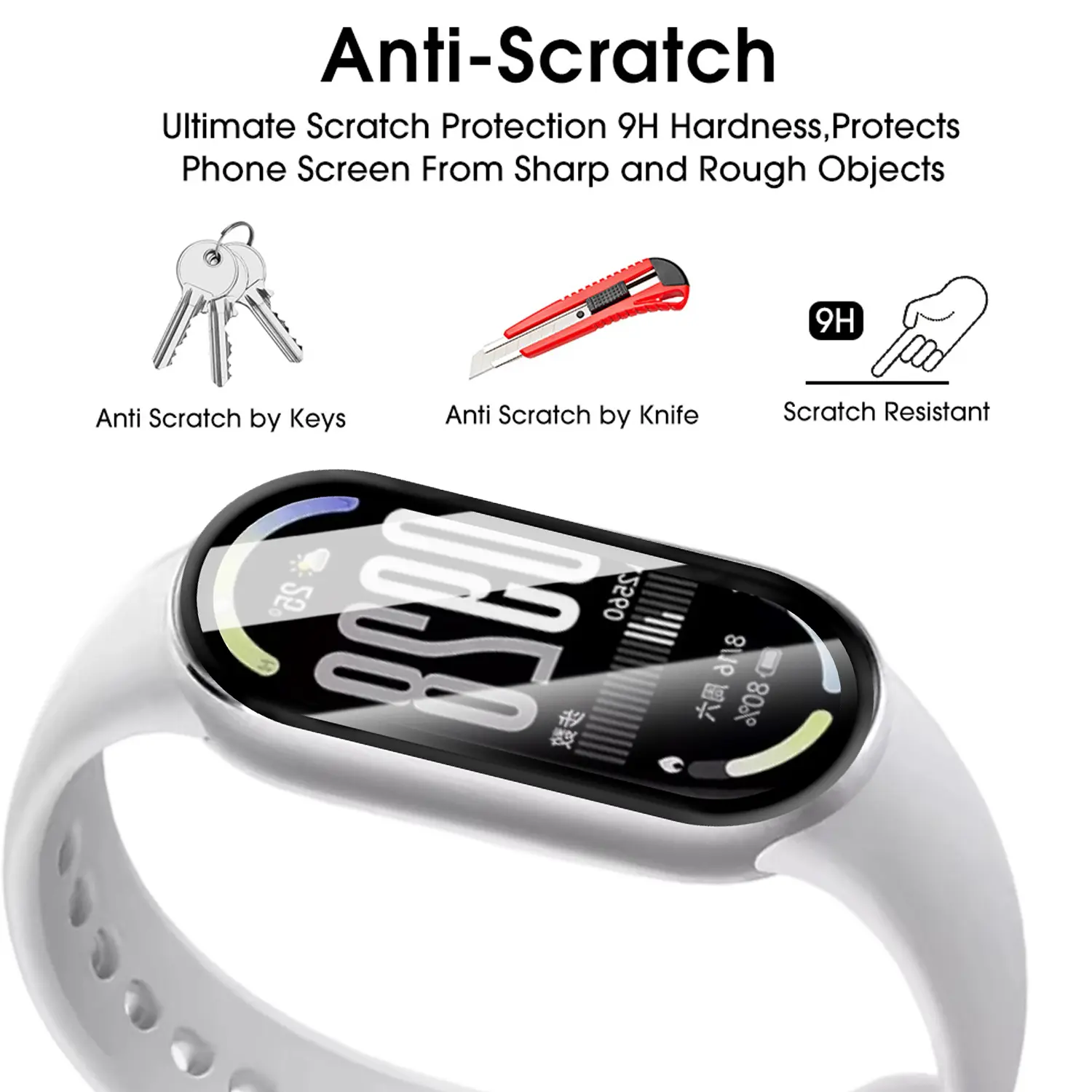 3D Screen Protector for Xiaomi Band 10 Anti-scratch Film Full Coverage HD Protective Film For MiBand 10 (Not Glass) Accessories