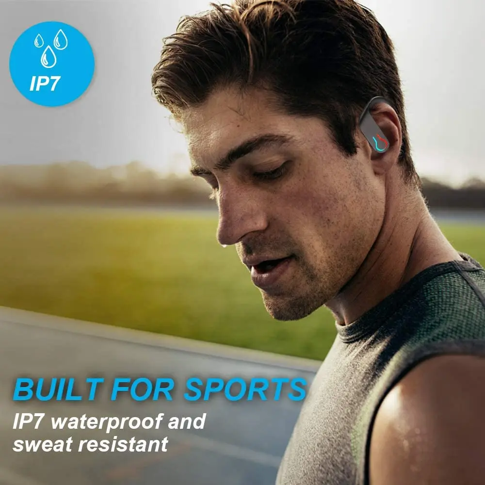 Wireless Earbuds,Bluetooth Sport Headphones,40H Playtime Earhook Headset,Wireless Earphone 6D Stereo HiFi Sound Noise Cancelling
