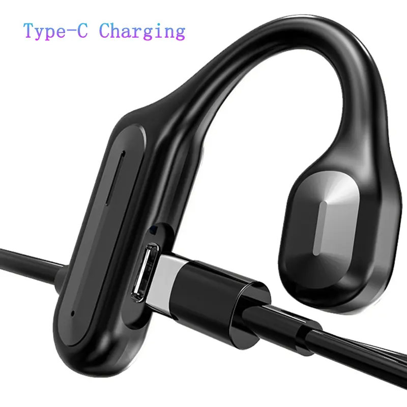 Bluetooth 5.2 Earphones Ear Hook Headphones TWS Wireless Headsets 360 Bend Arbitrarily Noise Reduction Earbuds for Phone