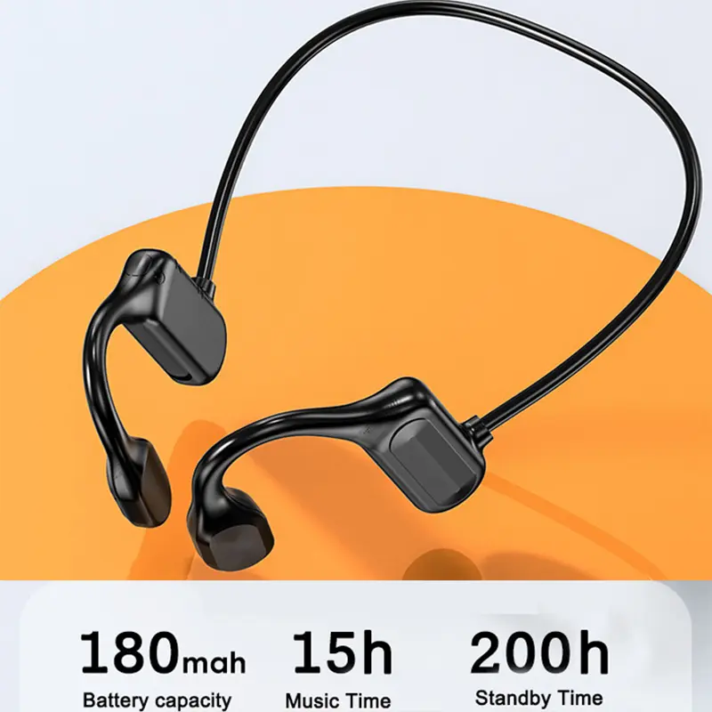 Bluetooth 5.2 Earphones Ear Hook Headphones TWS Wireless Headsets 360 Bend Arbitrarily Noise Reduction Earbuds for Phone