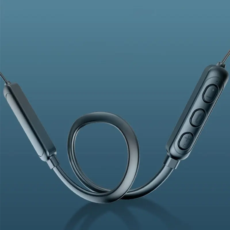 New Style Sports Earphone Hanging Neck Wireless Bluetooth Headset Headphones Binaural Running Mini Neck-Hanging Music Earplugs