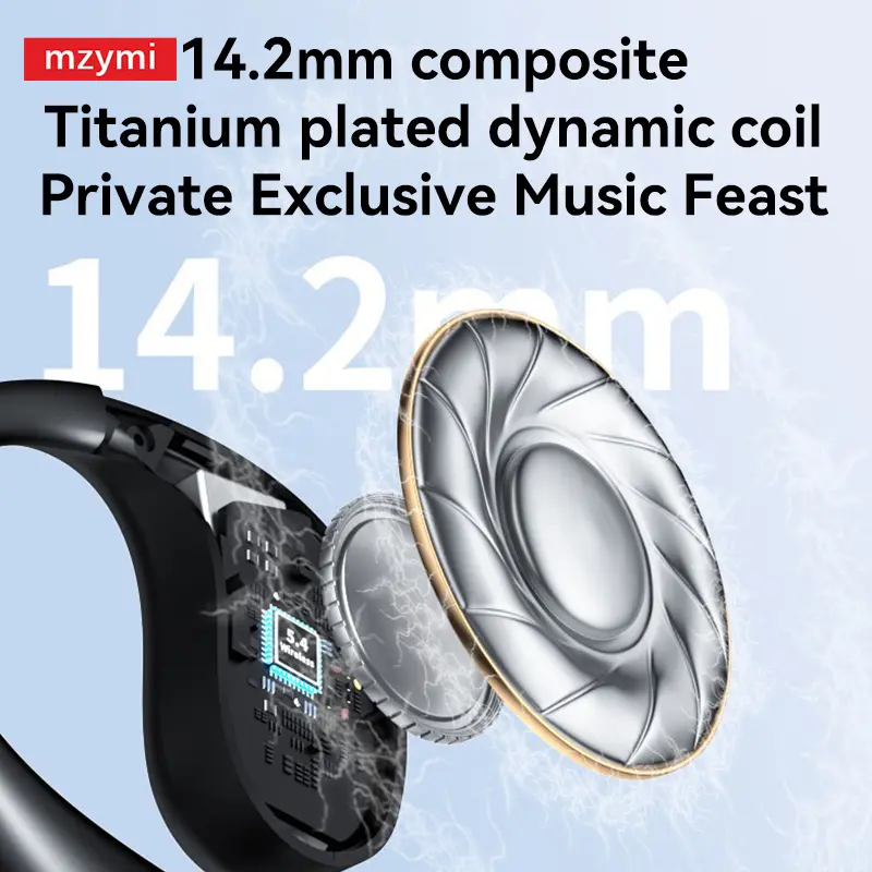 mzymi Wireless Bluetooth 5.4 Earphones Q39 Noise Canceling TWS Sports Headphones OEM Over Ear Earbuds Gamer Headset For XIAOMI
