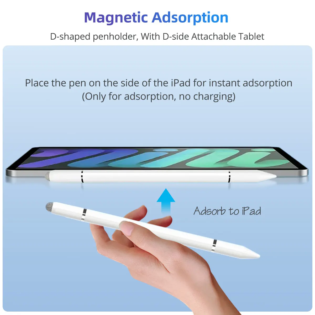3 in 1 Stylus Touch Pen Drawing Capacitive Pencil Magnetic Adsorption For iOS Android iPad Samsung Xiaomi Tablet Smart phone Pen