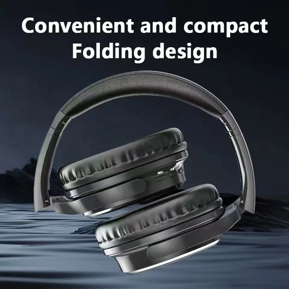 2025 Classic Metal Design Wireless Bluetooth Headphones HIFI Stereo Headsets Gamer Earphones TF/AUX Music Player Noise Reduction