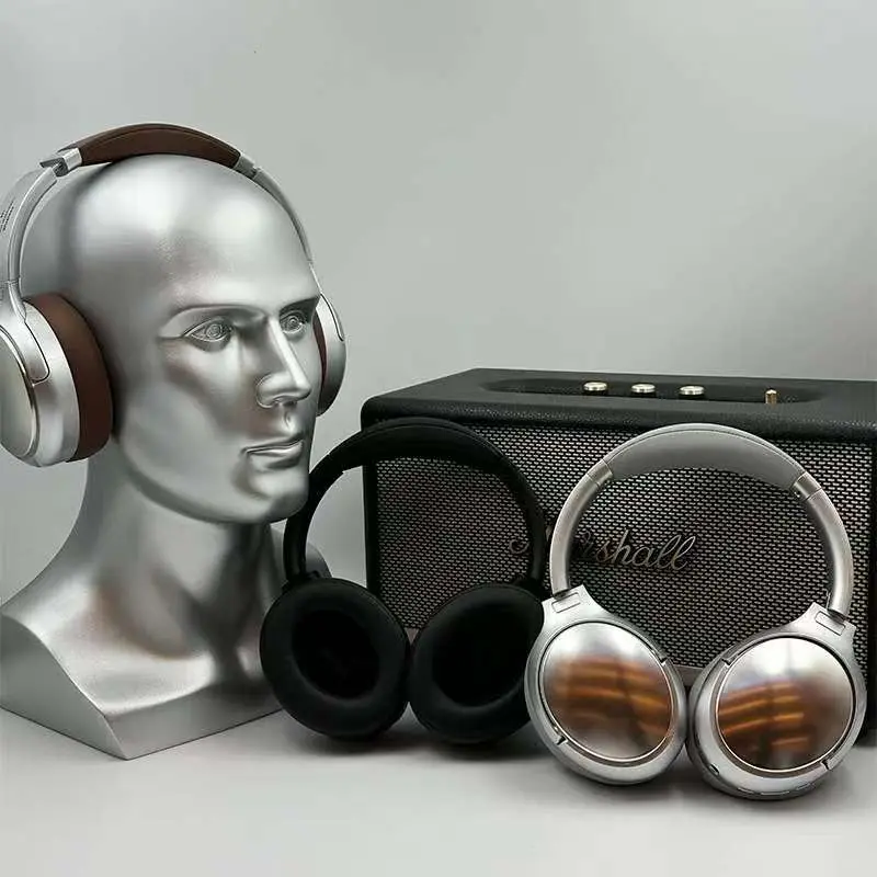 2025 Classic Metal Design Wireless Bluetooth Headphones HIFI Stereo Headsets Gamer Earphones TF/AUX Music Player Noise Reduction