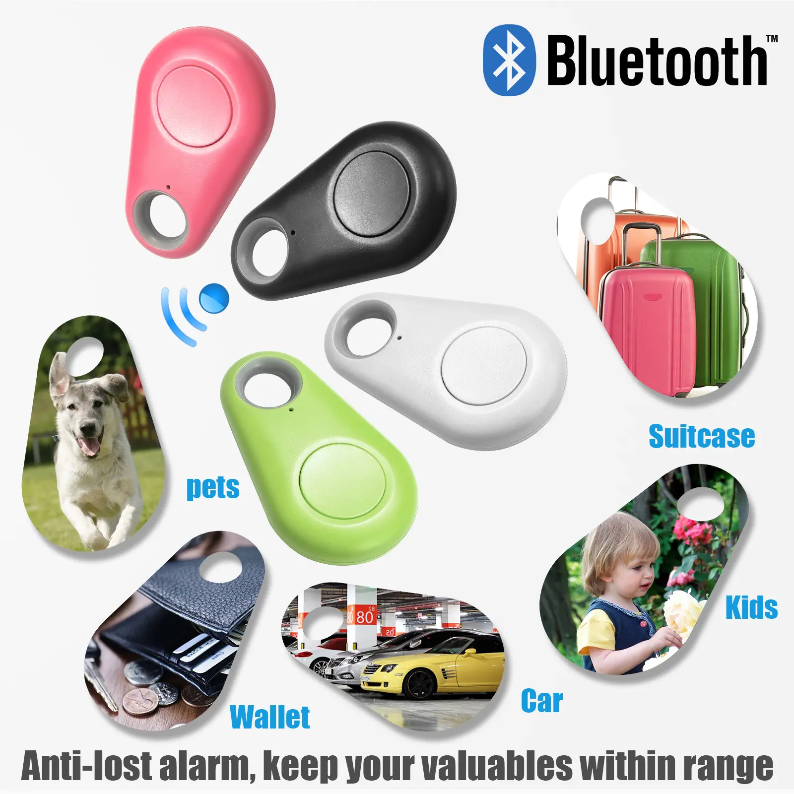 Portable Mini GPS Tracking Mobile Tracking Anti Loss Smart Device Key Finder Locator For Pets Dog Cat Wallet Keychain Luggager r