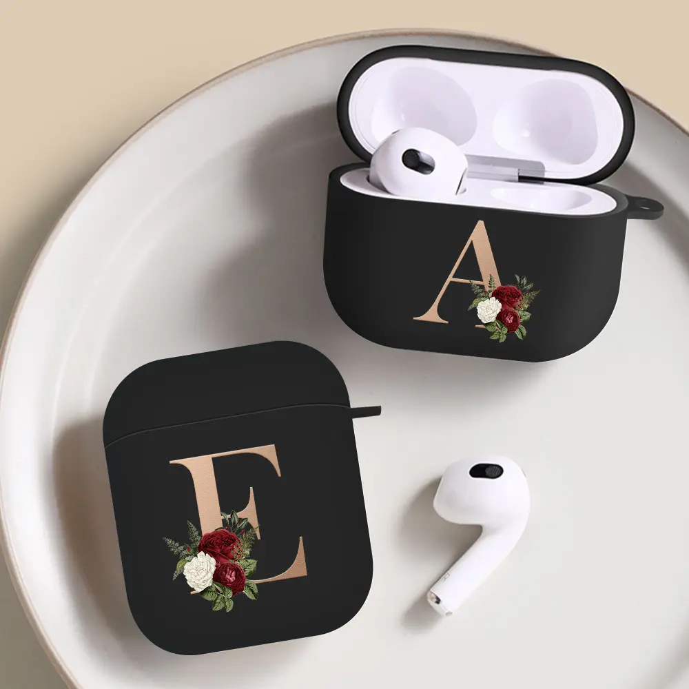 For Airpods Pro 2 USB C Case Silicone Letters Earphone Case For Apple AirPods  4 2nd Generation Pro2 Funda Headset Sleeve Case