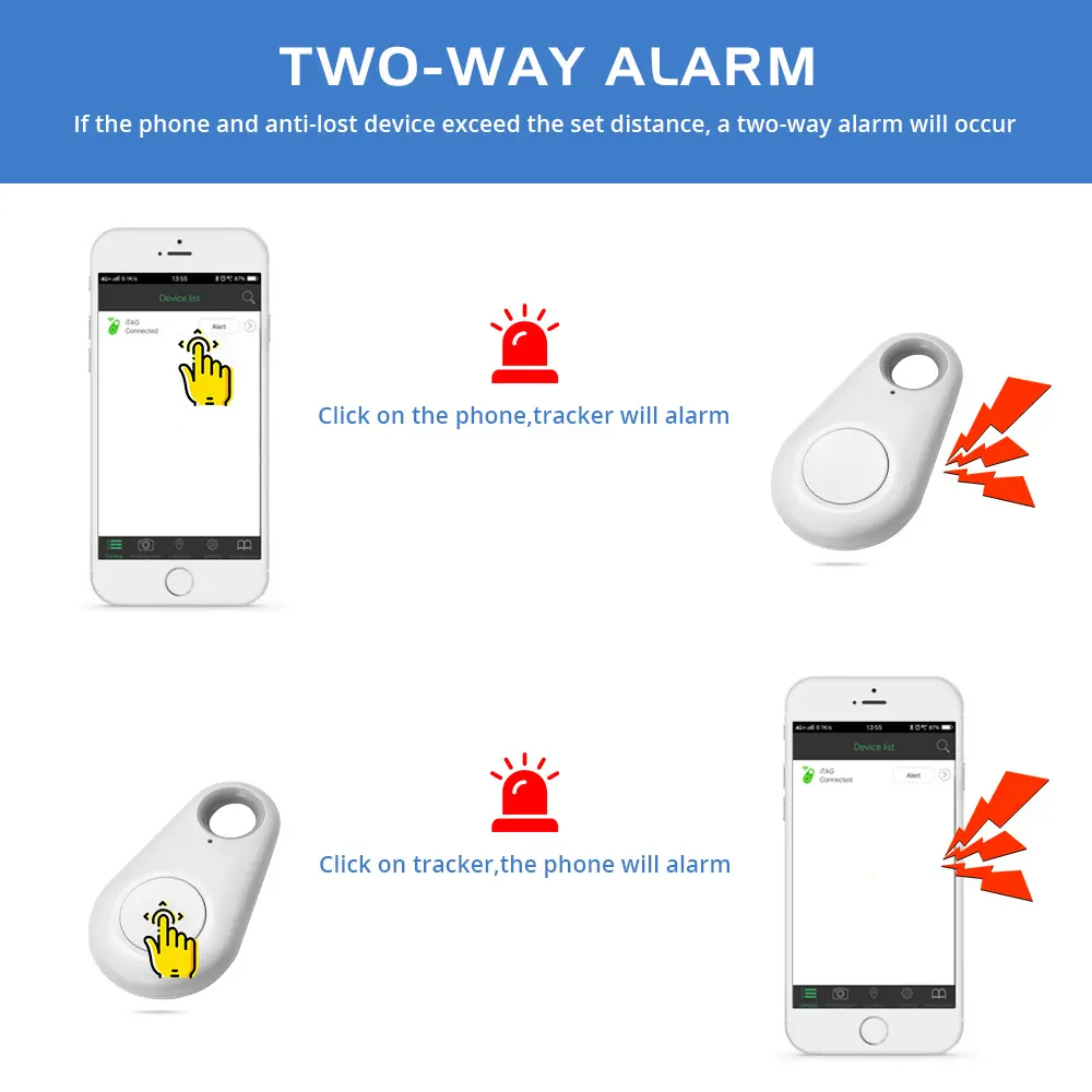 Portable Mini GPS Tracking Mobile Tracking Anti Loss Smart Device Key Finder Locator For Pets Dog Cat Wallet Keychain Luggager r