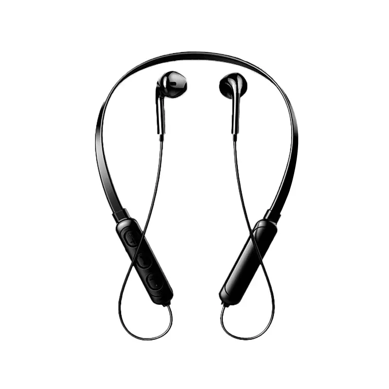 Hanging Neck Headset Sweatproof Bluetooth Earphones In Ear Wireless Sports Headphone HiFi Stereo Neckband Earbuds For Smartphone