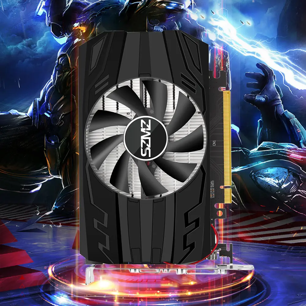 GT730 2GB DDR5 Low Profile Video Card PCI-E 2.0 16X Desktop Graphics Card VGA HDMI-Compatible PC Video Card 1600MHz GPU GF108