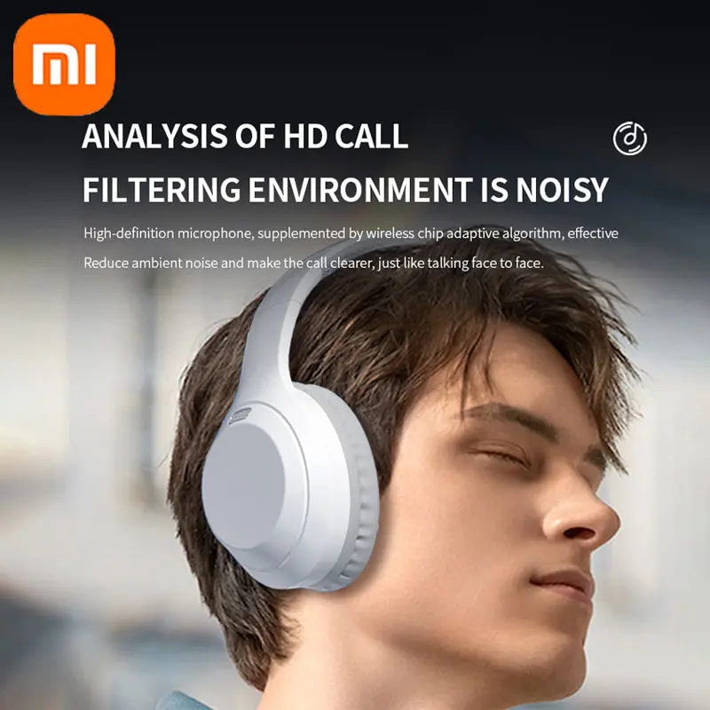 Xiaomi 5W Wireless Headphones Bluetooth 5.3 Earphones Foldable Earbuds 40mm Driver Game Music Over Ear Stereo Headset With Mic