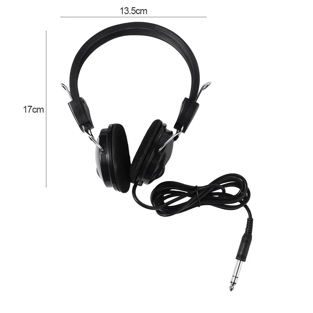 6.5mm Music Earphone Headphone Wired Headset Handfree Earphones for Electric Piano Earphone with Wire Electric Guitar