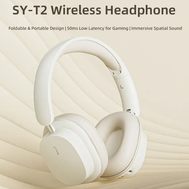 SY-T2 Wireless Bluetooth Headset With Microphone 9D Stereo Noise Canceling Headphone Choice Hifi Bass Hedset Original Packaging