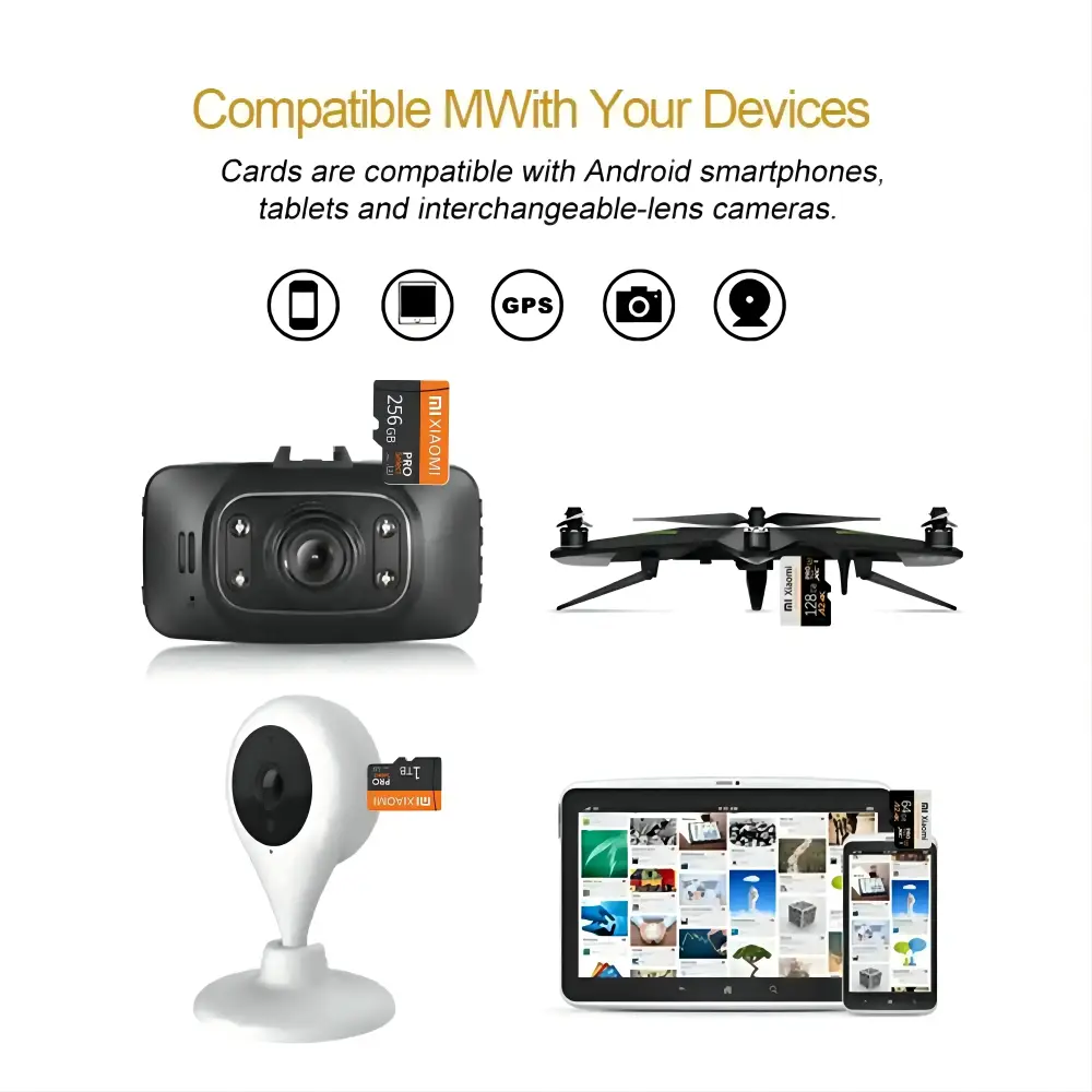 Xiaomi Micro TF Card 2TB 1TB High Speed SD Memory Card 128GB 256GB  Memoria SD U3 TF Flash Card For Xiaomi Phone Camera Table PC