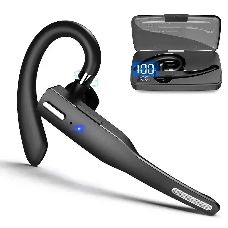 YYK525 Rotatable Earhooks Earphone Wireless BT Microphone Stereo Headphones Sports Headset Business Earphone