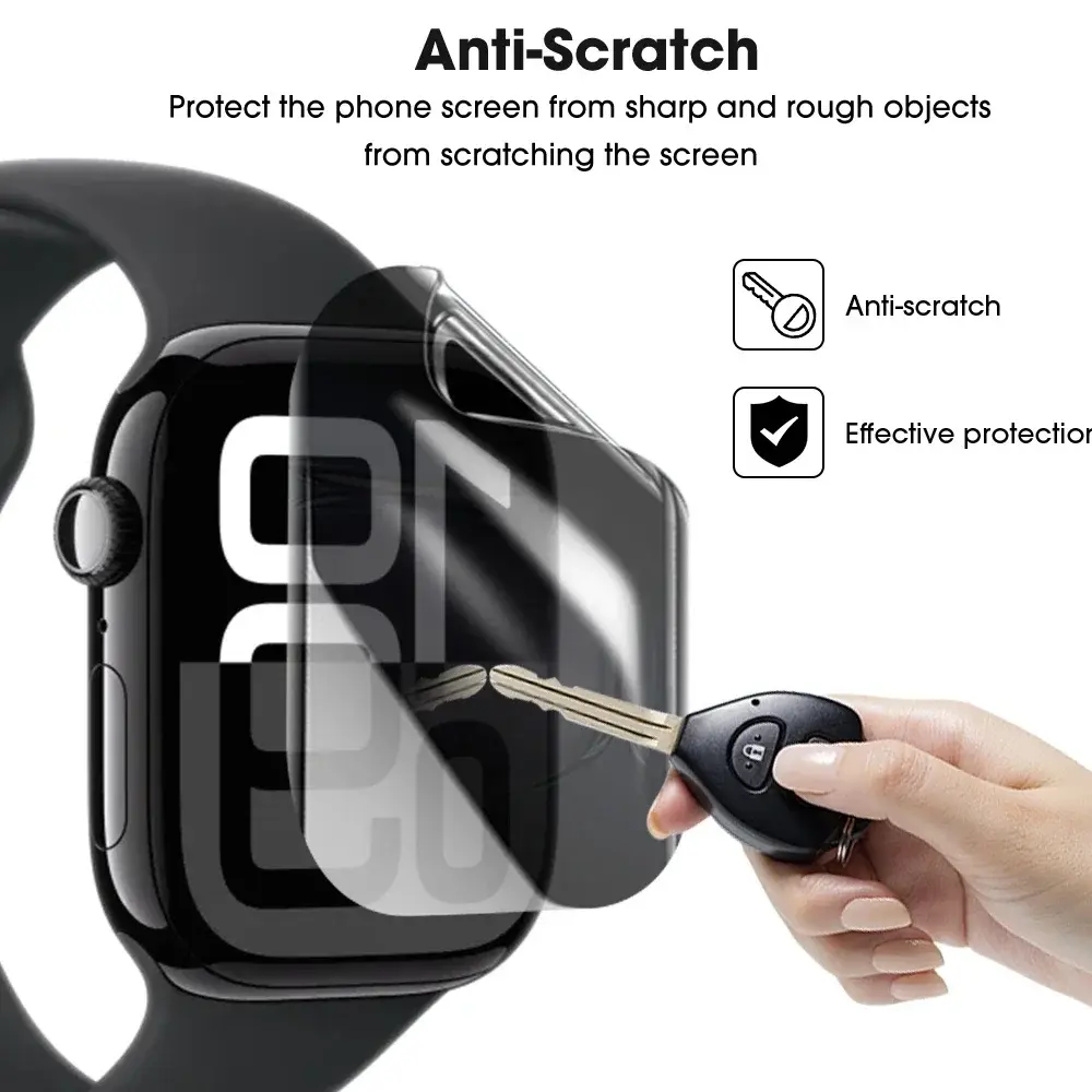 1-5Pcs Anti-Spy Hydrogel Flim Screen Protector for Apple Watch Series 10 42mm 46mm Privacy Protective Film for IWatch Series 10