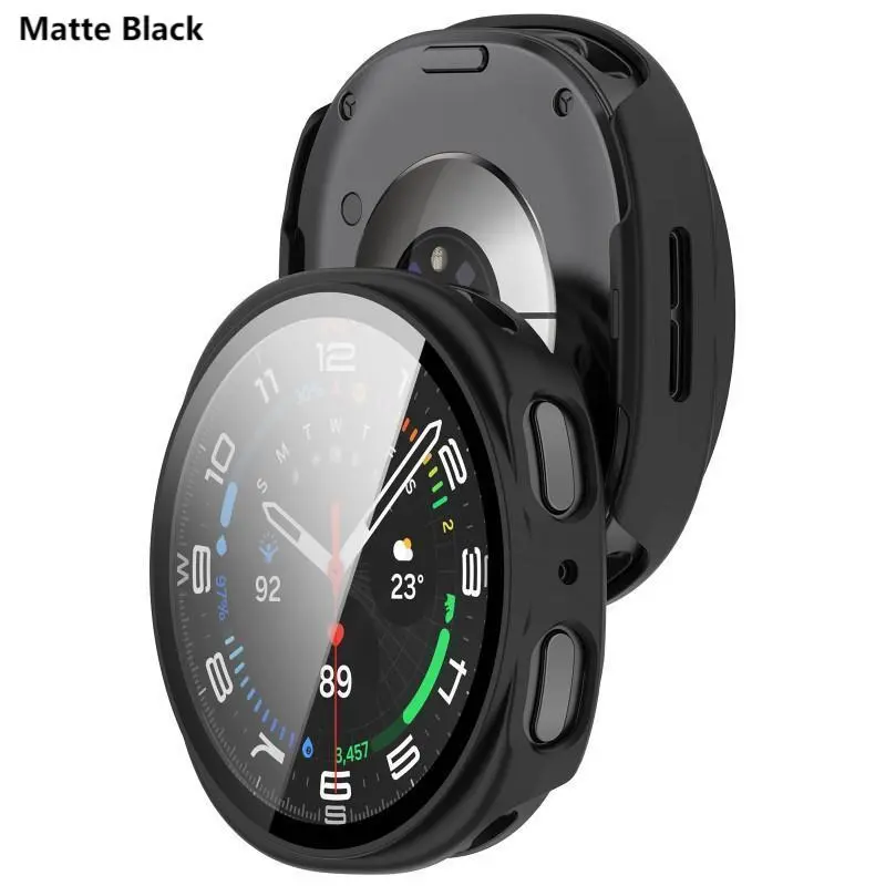 PC+Tempered Glass Case for Samsung Galaxy Watch8 8 Classic Protector for Samsung Galaxy Watch 8 44mm 40mm Cover Shell Accessorie