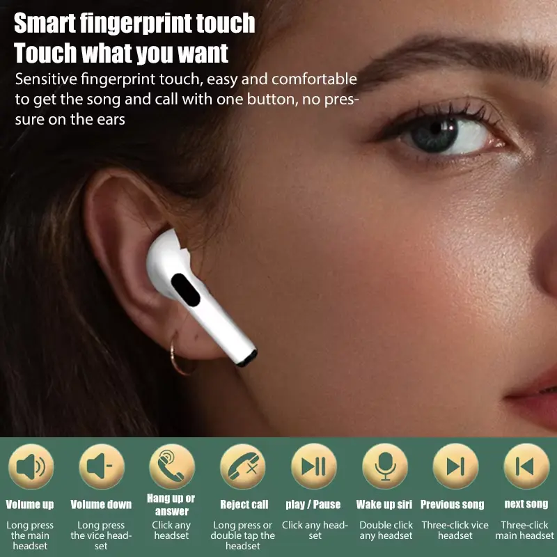 2025 Air Pro 4 TWS Wireless Bluetooth Earphones Headphones Mini Earphone Sports Headset For Xiaomi Android iPhone Earbuds